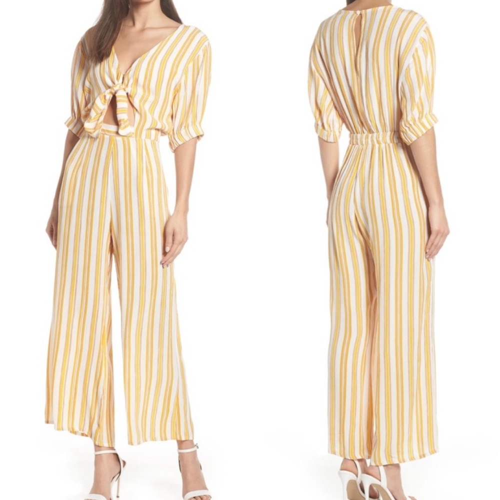 Faithful the Brand Matese Striped Jumpsuit NWT